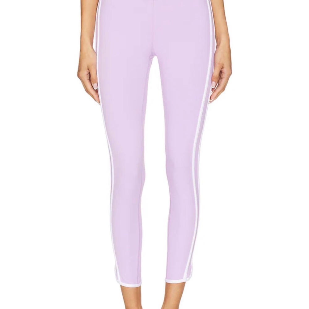 Beach Riot Lavender Side-Stripe Leggings